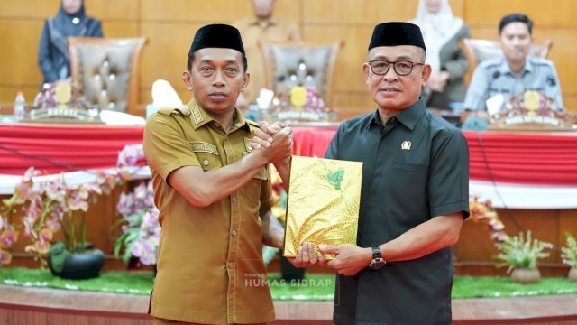 Serahkan LKPJ 2025, Bupati Sidrap Paparkan Deretan Capaian Impresif Daerah