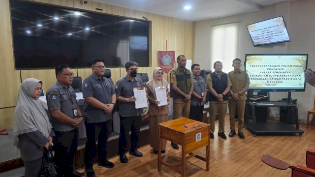 Kontainer Makassar Recover di Losari Kini Dimanfaatkan Jadi Kantor Operasional Parkir