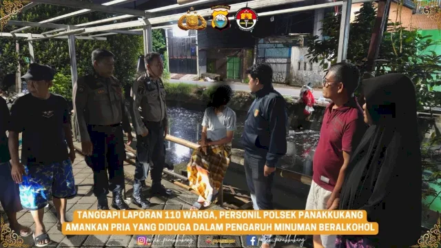 Respons Cepat Laporan 110, Polsek Panakkukang Amankan Pria Ganggu Ketertiban