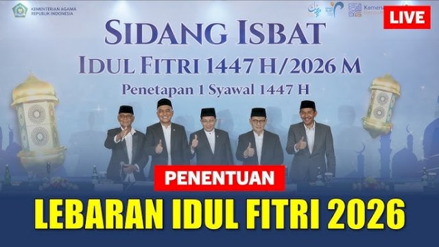 Pemerintah Tetapkan 1 Syawal 1447 H Jatuh pada Sabtu, 21 Maret 2026