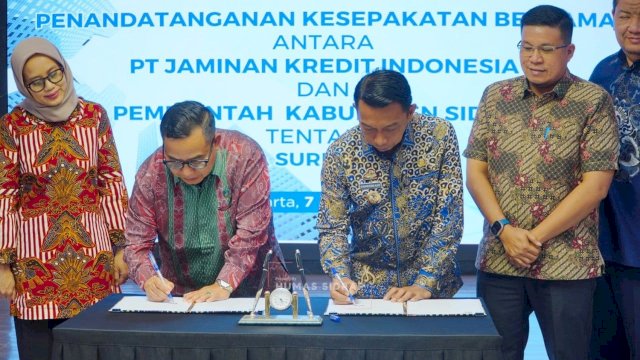 Proteksi Proyek Diperkuat, Pemkab Sidrap Gandeng PT Jaminan Kredit Indonesia (Jamkrindo) untuk Mitigasi Risiko