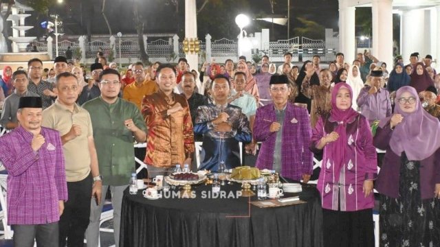 Halalbihalal Hikma di Rujab Bupati Sidrap, Perkuat Silaturahmi Warga Enrekang