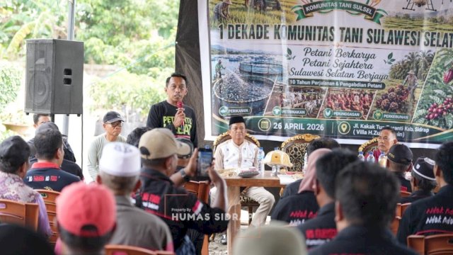 Satu Dekade KTSS, Bupati Sidrap Apresiasi Kekompakan Petani Dorong Produktivitas