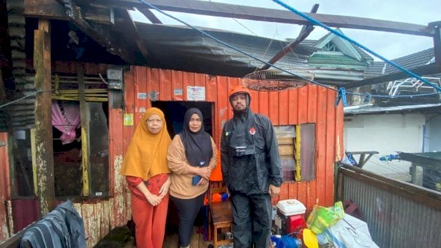 Angin Kencang Terjang Barru, 34 Rumah Rusak, BPBD Bergerak Cepat