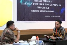 Sekda Sidrap Dalami Kapasitas Kandidat pada Tahap Wawancara Selter JPT Pratama