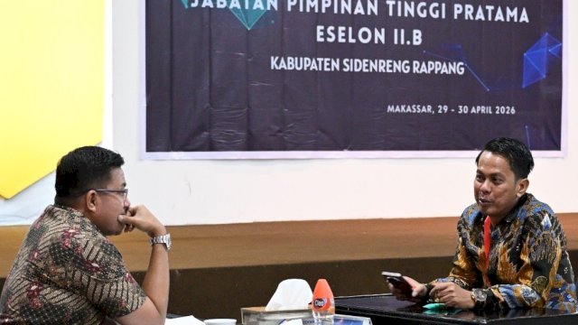Sekda Sidrap Dalami Kapasitas Kandidat pada Tahap Wawancara Selter JPT Pratama