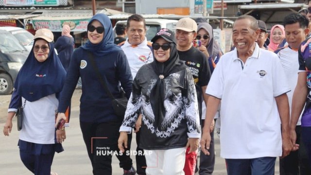 Peringati Hardiknas, Jalan Santai di Tellu Limpoe Berlangsung Semarak