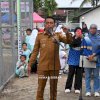 Buka Karang Taruna Cup II, Aksi Bupati Sidrap Main Voli Semarakkan Suasana