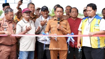 Resmikan dan Uji Coba JIAT, Bupati Sidrap: Solusi Konkret Atasi Kebutuhan Air Petani