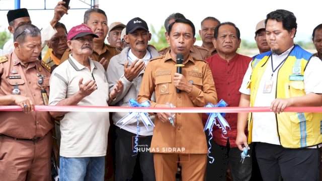 Resmikan dan Uji Coba JIAT, Bupati Sidrap: Solusi Konkret Atasi Kebutuhan Air Petani
