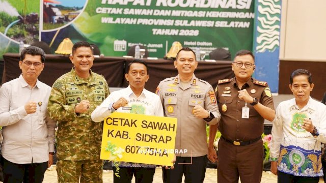 Sidrap Targetkan Cetak Sawah Baru 600 Hektare, Bupati Usulkan Sistem Swakelola