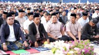 Salat Iduladha di Stadion Ganggawa, Bupati Syaharuddin Paparkan Capaian dan Visi Besar Sidrap