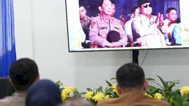 Wali Kota Makassar Ikuti Launching 1.061 KKMP dan 166 SPPG Polri oleh Presiden Prabowo