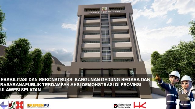 Skema Pembangunan Gedung Utama DPRD Sulsel Berubah, Direncanakan Dibangun 7 Lantai