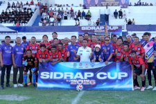 Stadion Ganggawa Bergemuruh, Bupati Syaharuddin Resmi Buka Sidrap Cup 2026