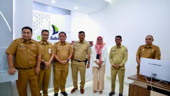 Didampingi Kepala Bank Sulselbar, Andi Utta Tinjau Payment Point Gedung Ammatoa