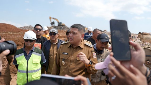 Munafri Tinjau Kolam Lindi TPA Antang, Pengolahan Limbah Diperkuat Cegah Pencemaran