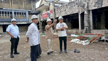 Pimpinan DPRD dan Komisi D Tinjau Progres Rehabilitasi Gedung DPRD Sulsel
