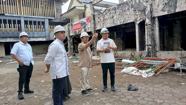 Pimpinan DPRD dan Komisi D Tinjau Progres Rehabilitasi Gedung DPRD Sulsel