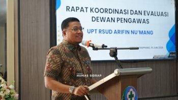 Sekda Sidrap Pimpin Evaluasi RSUD Arifin Nu&rsquo;mang, Perkuat Peran Dewan Pengawas