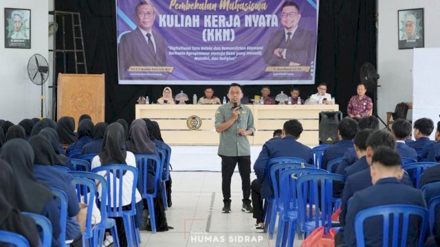 Bupati Syaharuddin Bekali Mahasiswa KKN UMS Rappang, Dorong Peran dalam Transformasi Sidrap