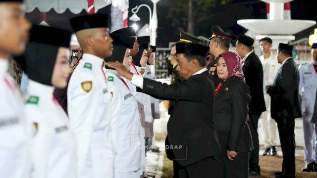 45 Paskibraka Sidrap Resmi Dikukuhkan, Bupati Syaharuddin Titip Masa Depan dan Kepemimpinan