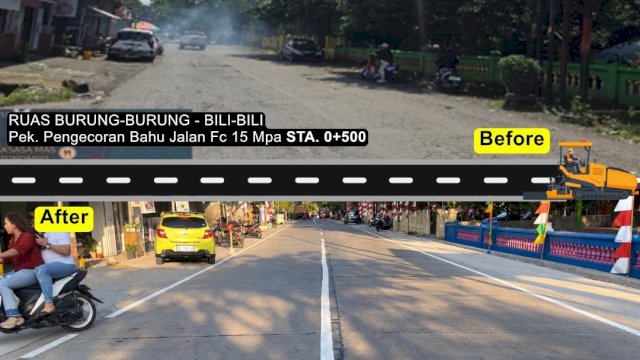 Nampak jalan yang masuk dalam program MYP Pemprov Sulsel