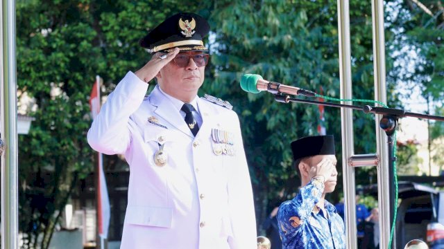 Wabup Barru Pimpin Upacara Otda, Tekankan Sinergi dan Pelayanan Publik