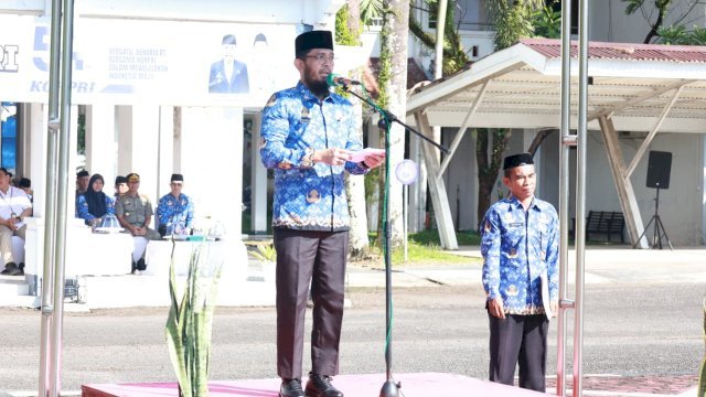 Pemkab Barru Gelar Upacara HKN, Tekankan Disiplin ASN dan Terapkan WFH