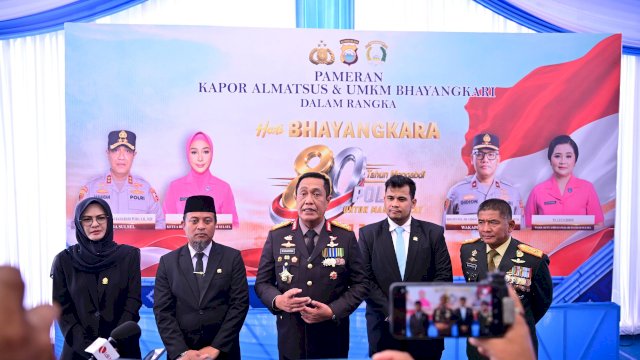 Ketua DPRD Sulsel Hadiri Upacara Hari Bhayangkara ke-80 di Mapolda