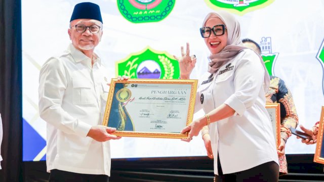 Bupati Barru Terima Penghargaan Nasional atas Komitmen Dukung Ketahanan Pangan Desa