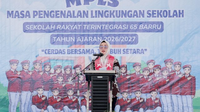 Bupati Andi Ina Resmi Buka MPLS Sekolah Rakyat Barru, Tegaskan Pendidikan Jadi Jalan Putus Rantai Kemiskinan