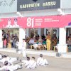 Gerak Jalan HUT ke-81 RI di Barru Meriah, Aksi &ldquo;Pura-Pura Pingsan&rdquo; Pelajar Bikin Warga Terhibur