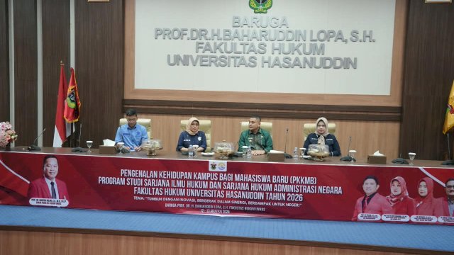 Bekali Maba FH Unhas, Appi Dorong Mahasiswa Bergerak dari Ruang Kuliah ke Ruang Kebijakan