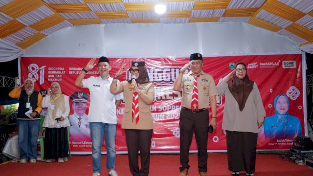 Dari Tenda Perkemahan, Bupati dan Wabup Barru Suntikkan Semangat untuk Generasi Muda