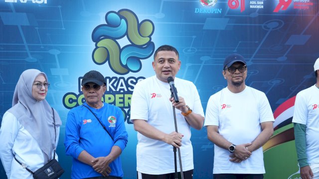 Minggu Pagi, Appi Lepas Ribuan Peserta PPNI Fun Run dan Jalan Sehat Gerakan Koperasi