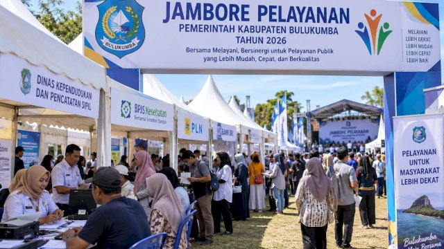 Jambore Pelayanan Bulukumba Dimulai dari Kindang, Pemerintah Turun Langsung Layani Warga