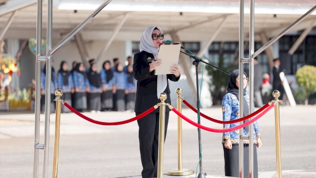 Pimpin Upacara Hari Kesaktian Pancasila, Bupati Barru Teguhkan Nilai Kebangsaan