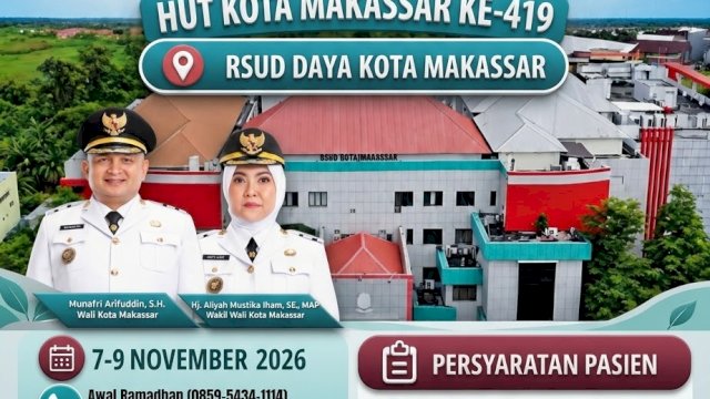 Sambut HUT ke-419 Makassar, RSUD Daya Gelar Operasi Celah Bibir dan Langit-Langit Gratis