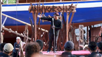 Andhika Mappasomba Ungkap Filosofi Annyorong Lopi, Warisan Ilmu Maritim Orang Bontobahari