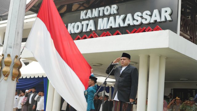 Pimpin Upacara Hari Santri 2026, Appi Dorong Santri Makassar Jadi Generasi Unggul