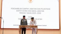 Lantik Darmawangsyah Muin Jadi Bupati GOwa, ASS: Setiap Detik Harus untuk Rakyat