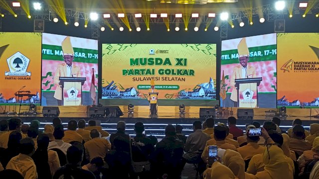 Buka Musda XI Golkar Sulsel, Bahlil Lahadalia Sebut IAS Sosok Tepat Pimpin Golkar Sulsel