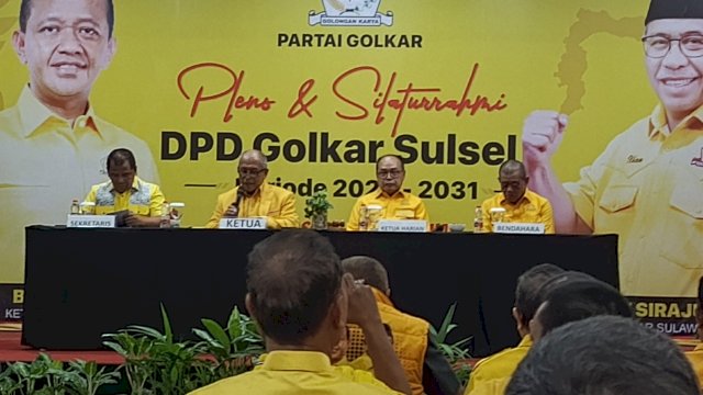 Pleno Perdana Dipimpin Ilham, Golkar Sulsel Tetapkan Panitia Pelantikan dan Rakerda