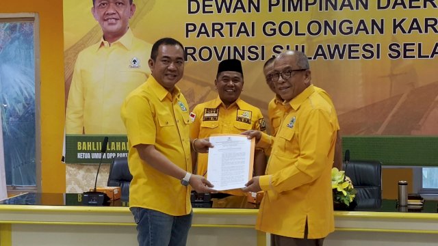 Patarai Amir Pimpin Panitia Pelantikan Pengurus Golkar Sulsel, 24 Oktober Jadi Momentum Konsolidasi