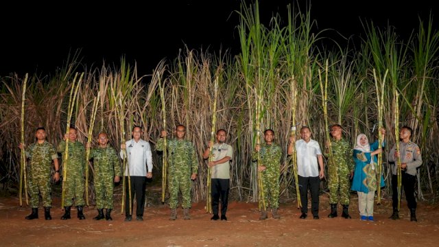 Panen Raya TNI di Takalar, Gubernur Andi Sudirman: Sulsel Siap Perkuat Swasembada Gula Nasional