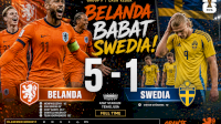 Belanda Pecundangi Swedia 5-1 di Putaran Kedua Group F