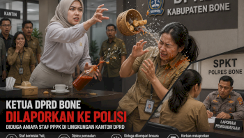 Feature: Ketua DPRD Bone Dilaporkan ke Polisi, Dugaan Aniaya Staf PPPK Gegerkan Publik