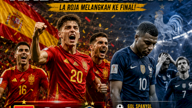 Spanyol Tumbangkan Prancis 2-0, Melaju ke Final Piala Dunia 2026