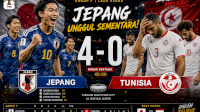 Jepang Unggul Sementara Atas  Tunisia 4-0
